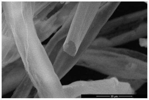 Method for preparing hollow magnesium aluminate spinel ceramic fiber by using reed fibers