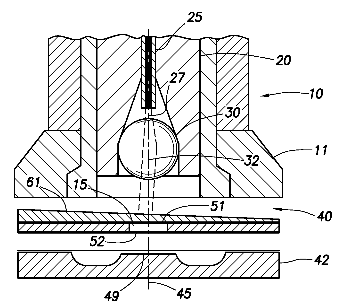 High intensity fabry-perot sensor