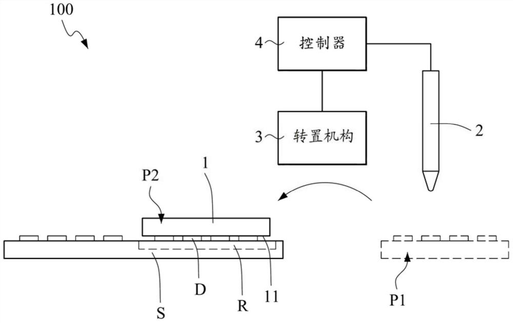 Grain positioning arrangement device and grain positioning arrangement method