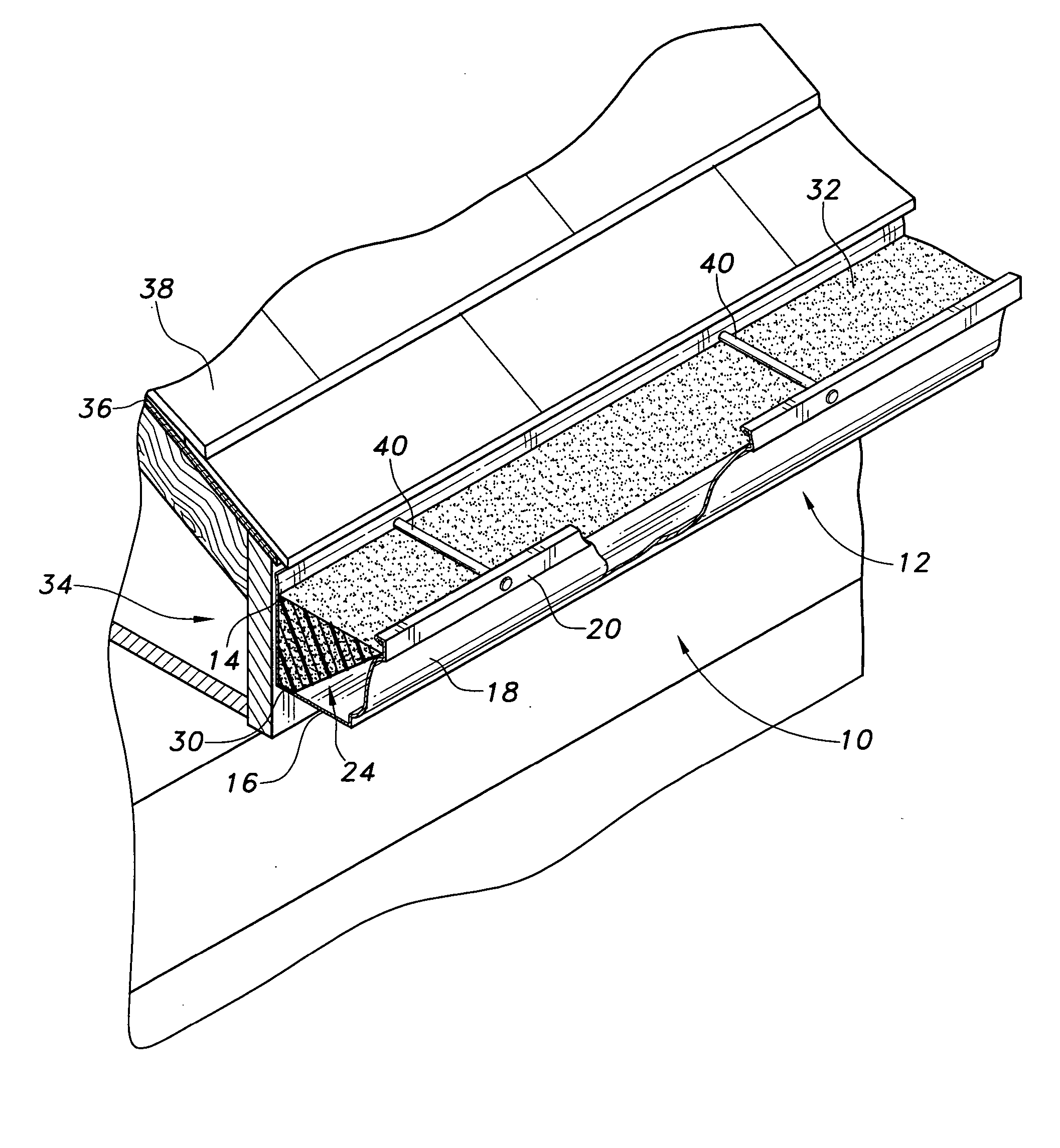 Gutter foam filter