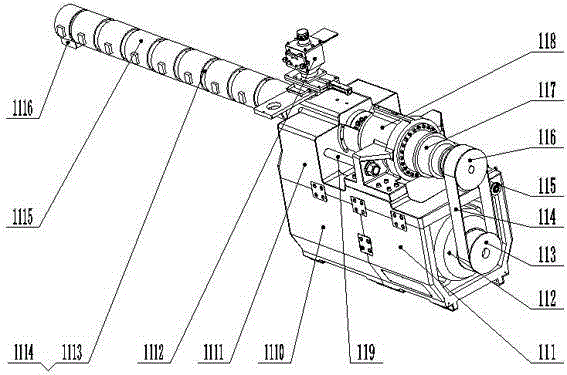 A graded storage injection molding machine