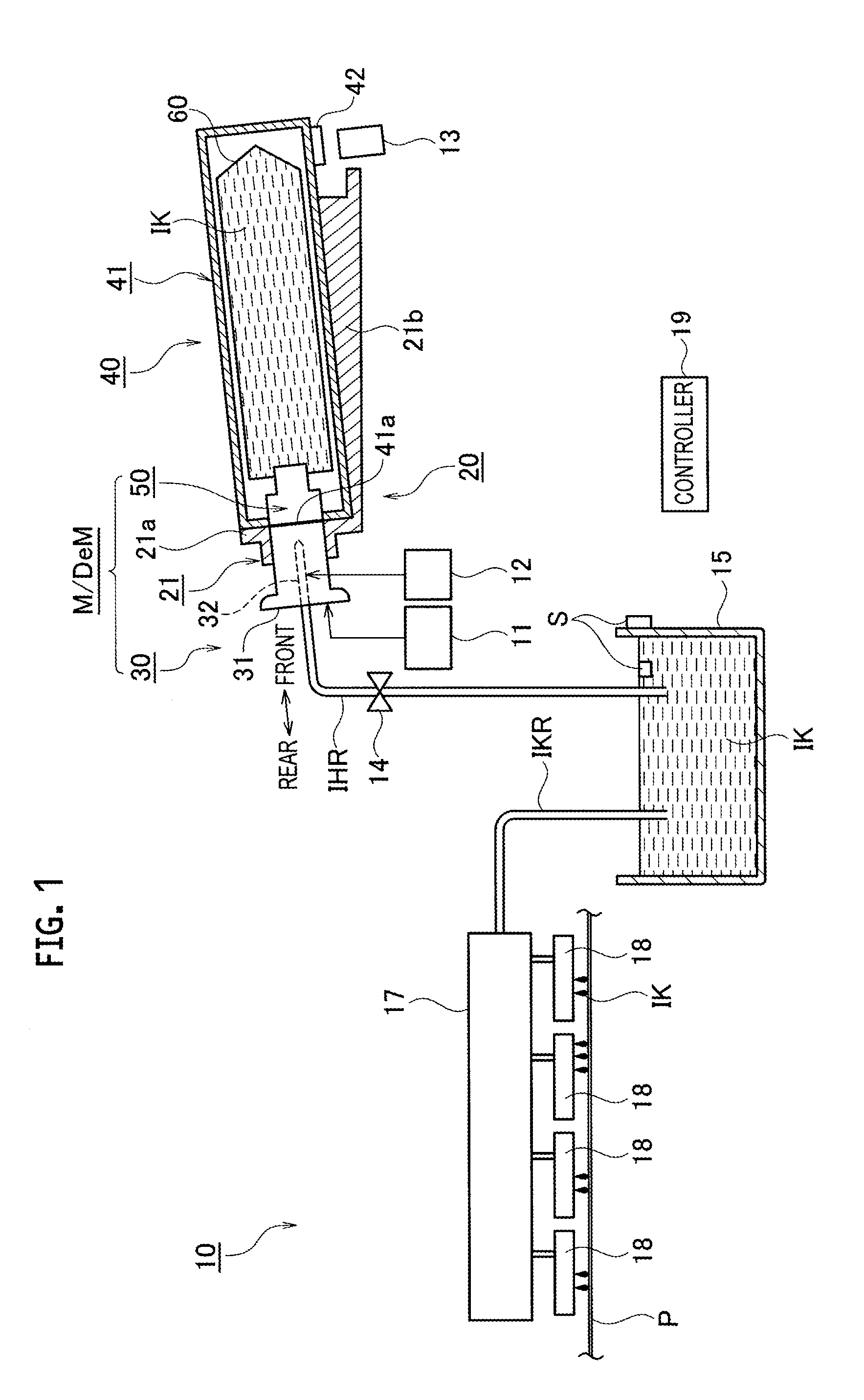 Ink cartridge and mount/demount mechanism for the same