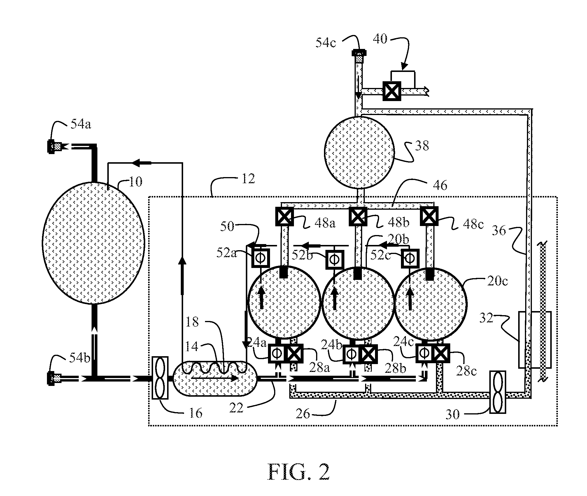 Continuous flow thermodynamic pump