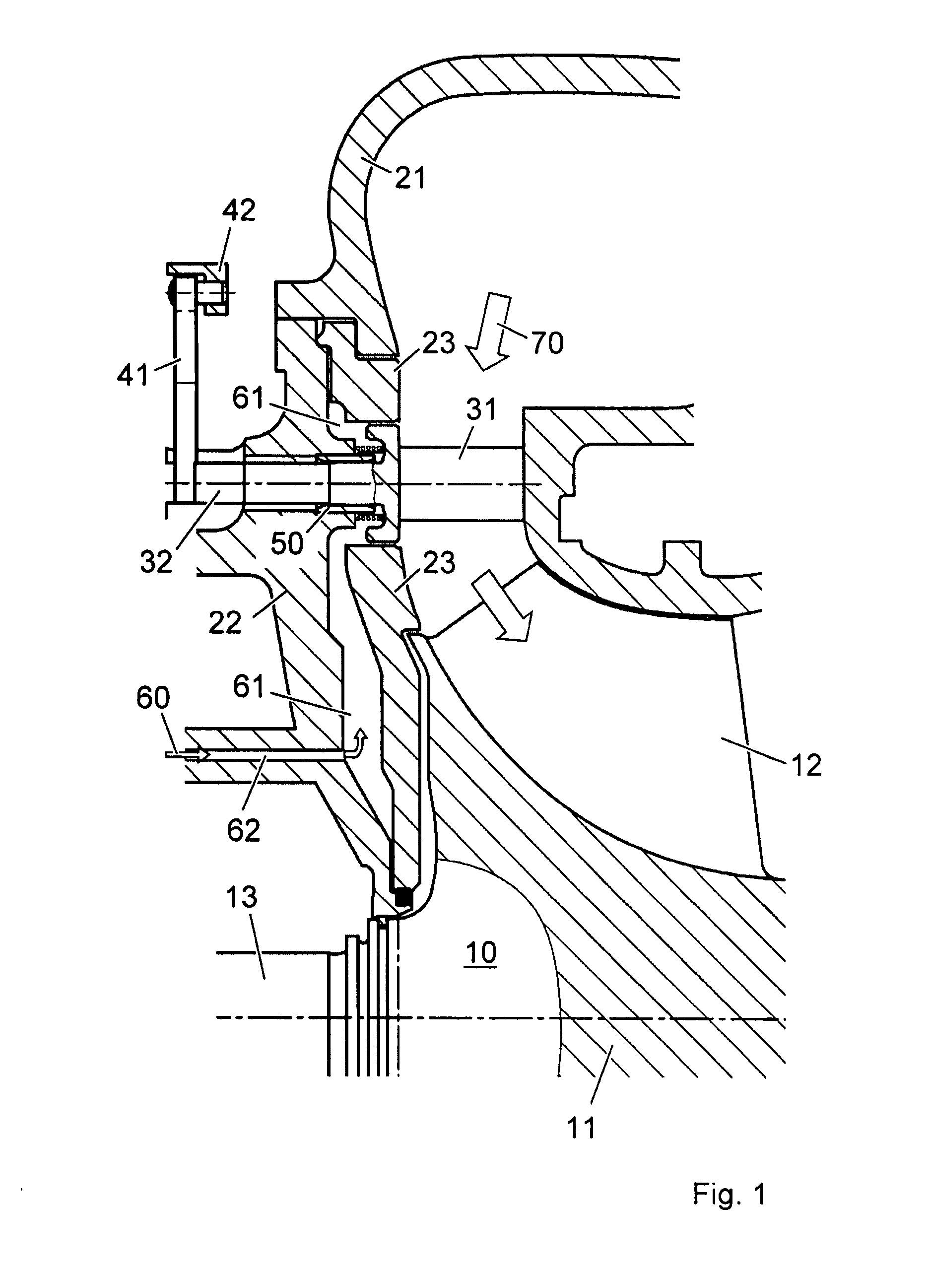 Sealing of variable guide vanes