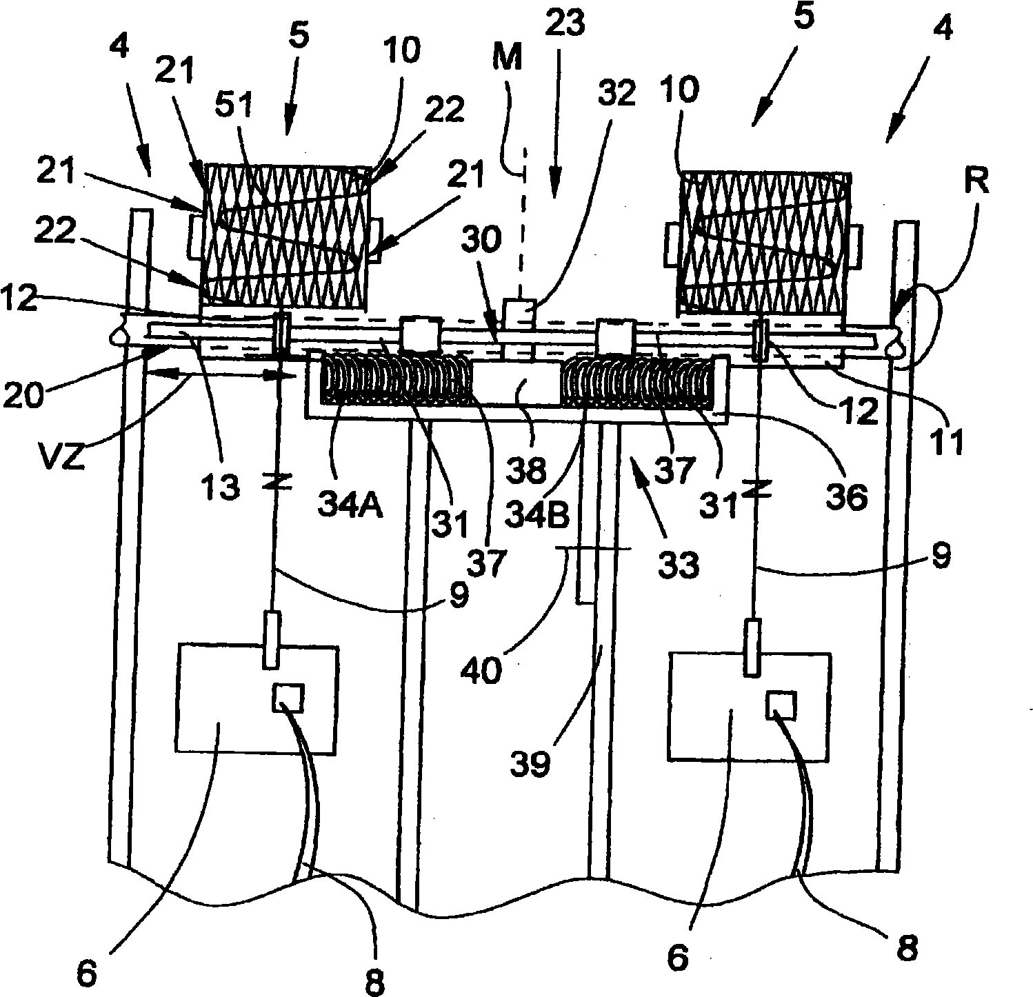 Cross-winding device for a textile machine which produces cross-wound bobbins