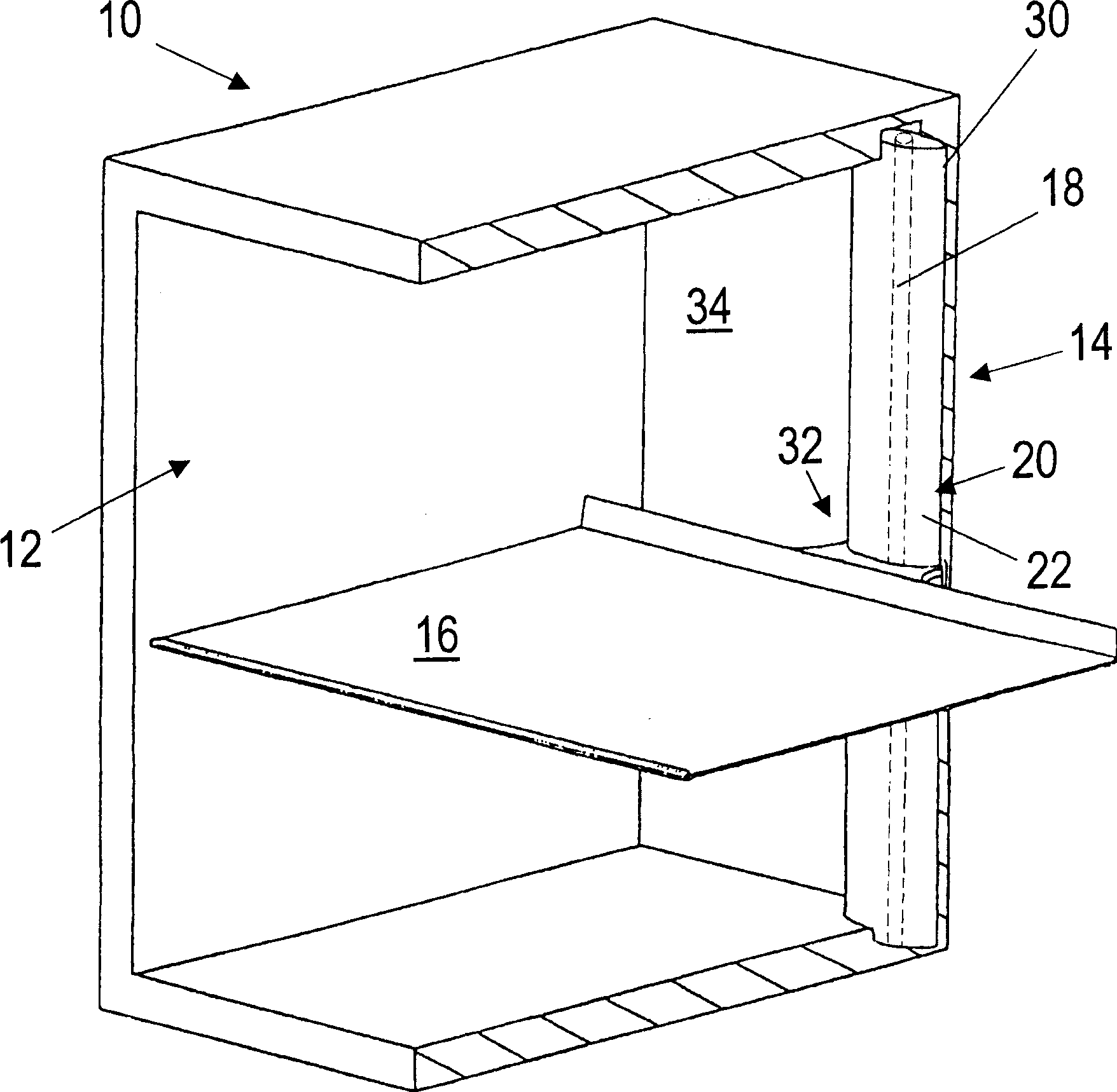 Lighting device for household appliances