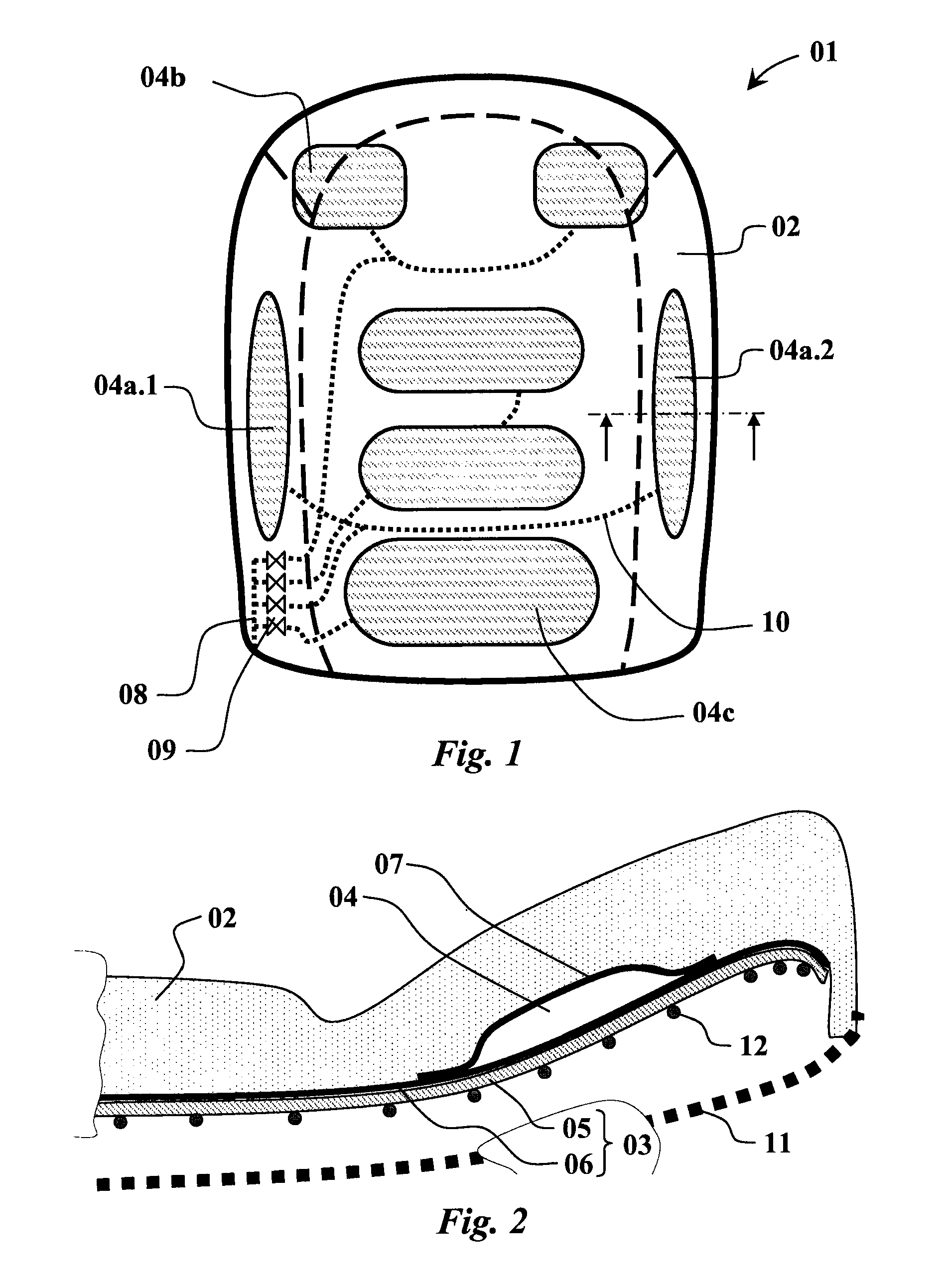 Seat cushion with bubble elements