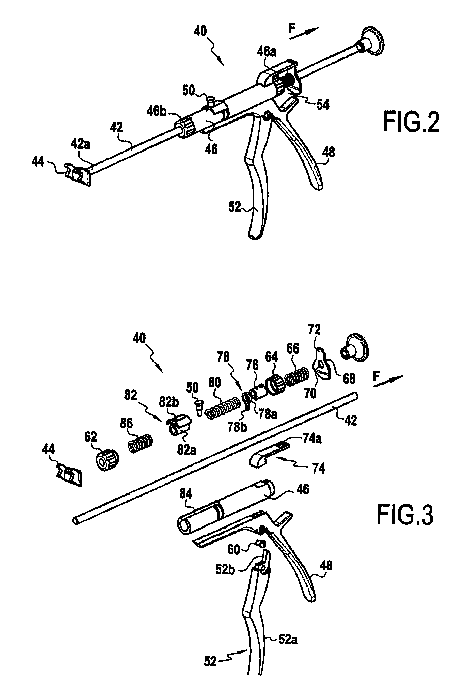 Instrument for tensioning a flexible tie