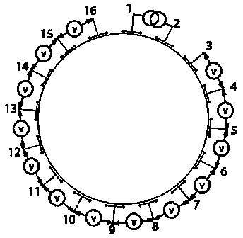 Electrical impedance tomography method based on gridding displacement model