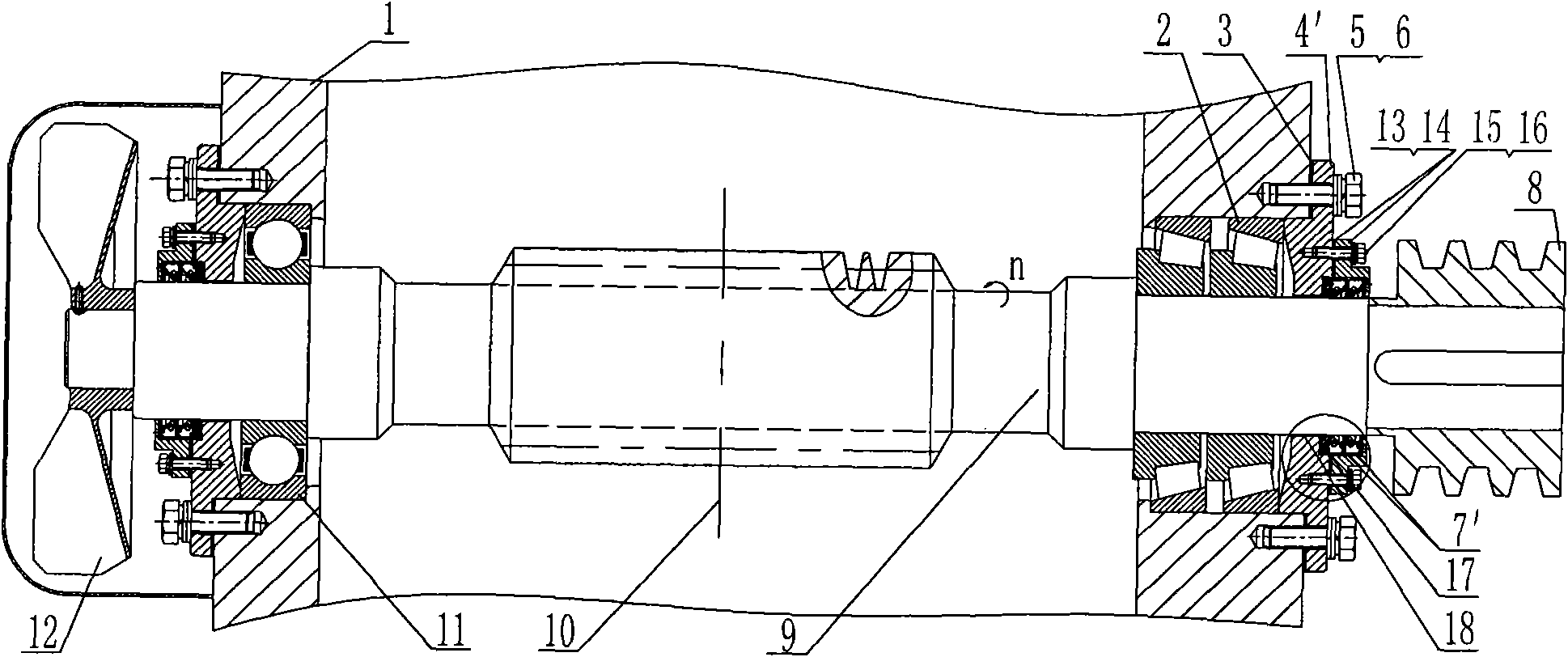 Method for preventing oil leakage of worm gear reducer