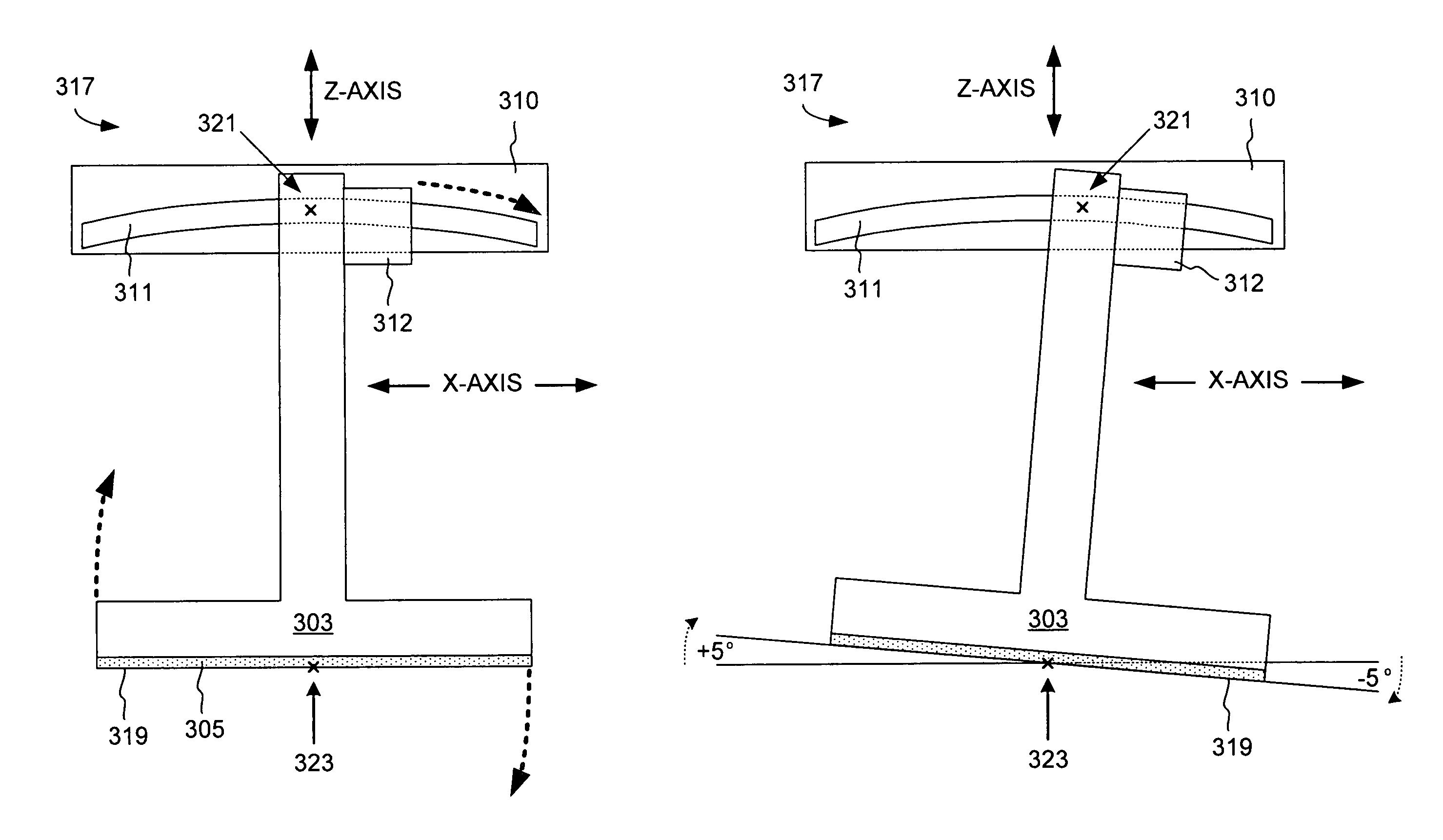 Methods and apparatus for controlled-angle wafer positioning