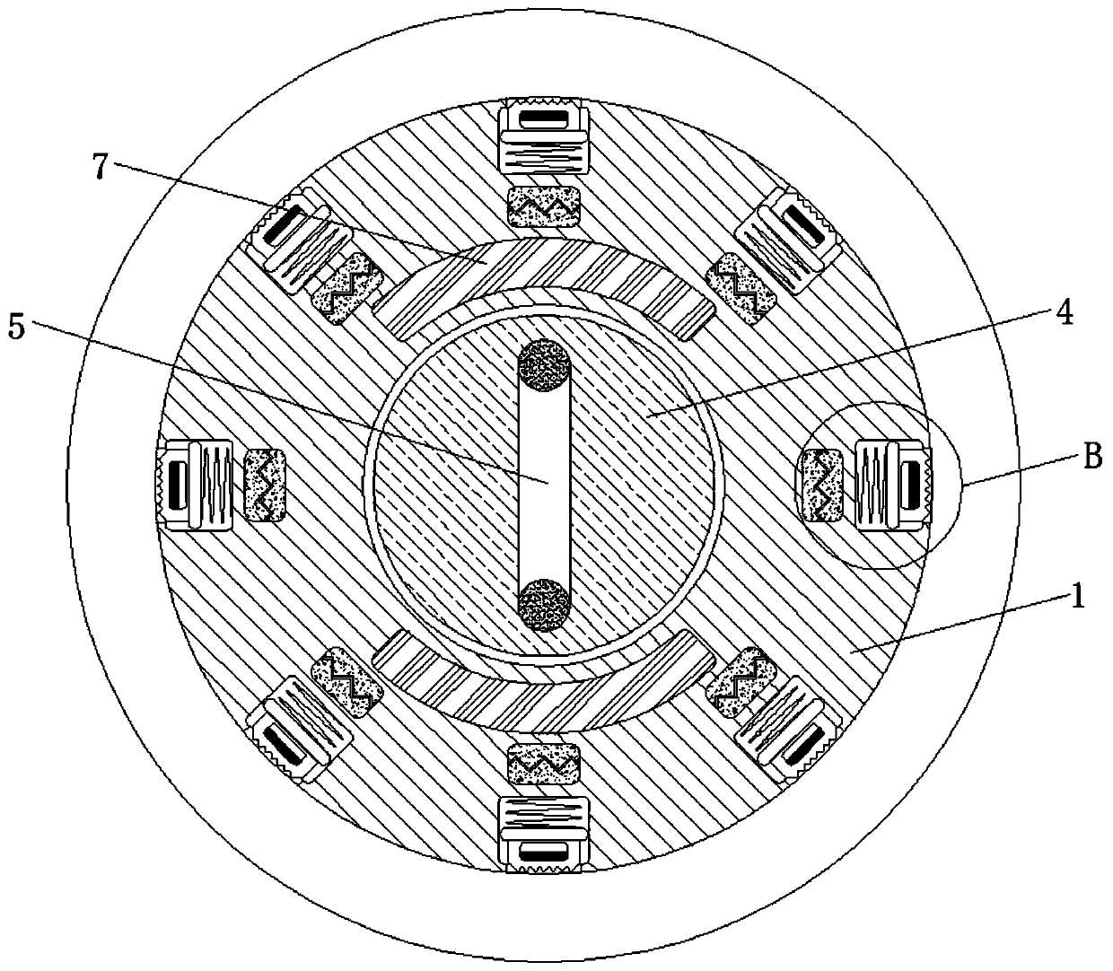 Meter counting device for self-generating electromagnetic anti-slip cable