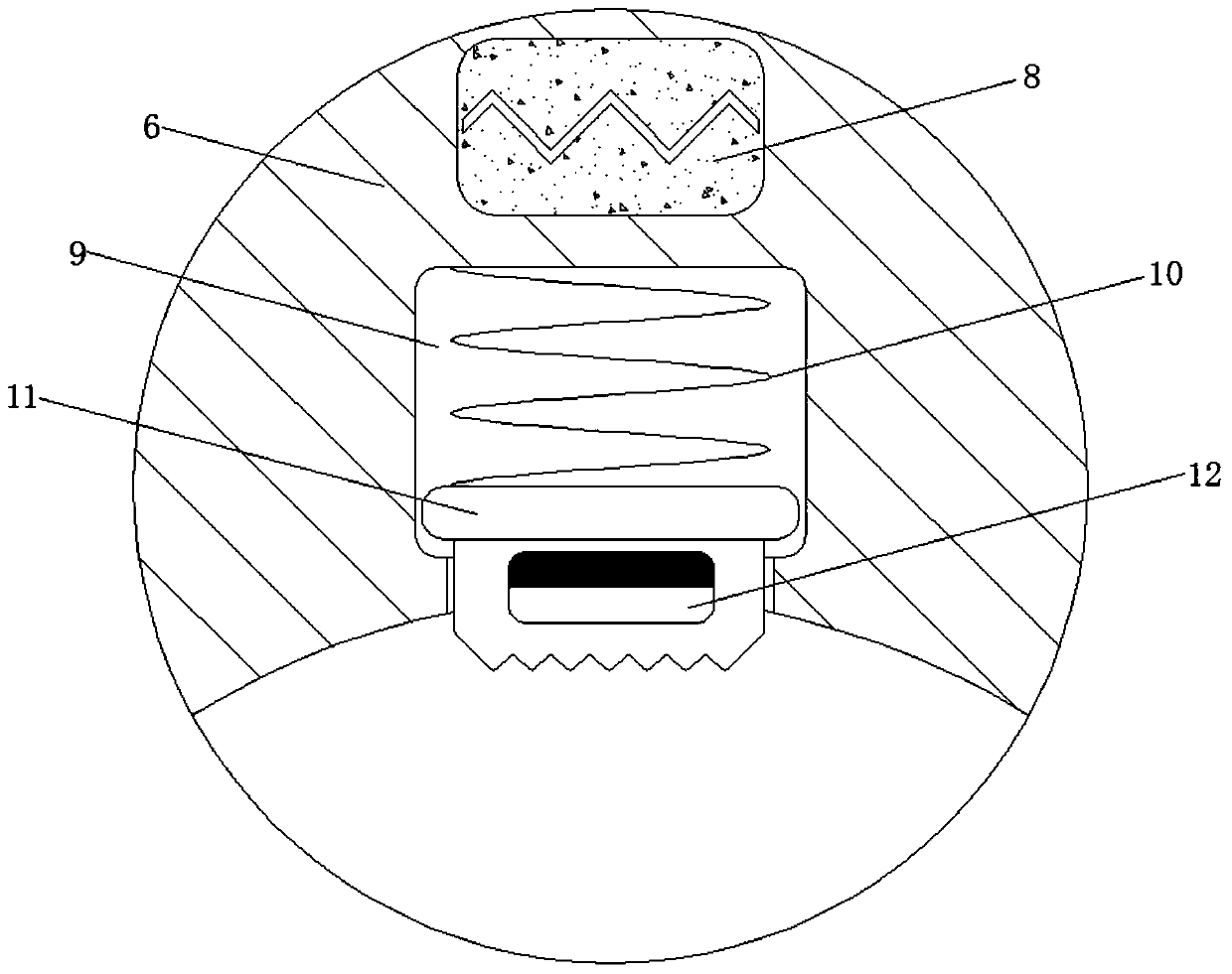 Meter counting device for self-generating electromagnetic anti-slip cable