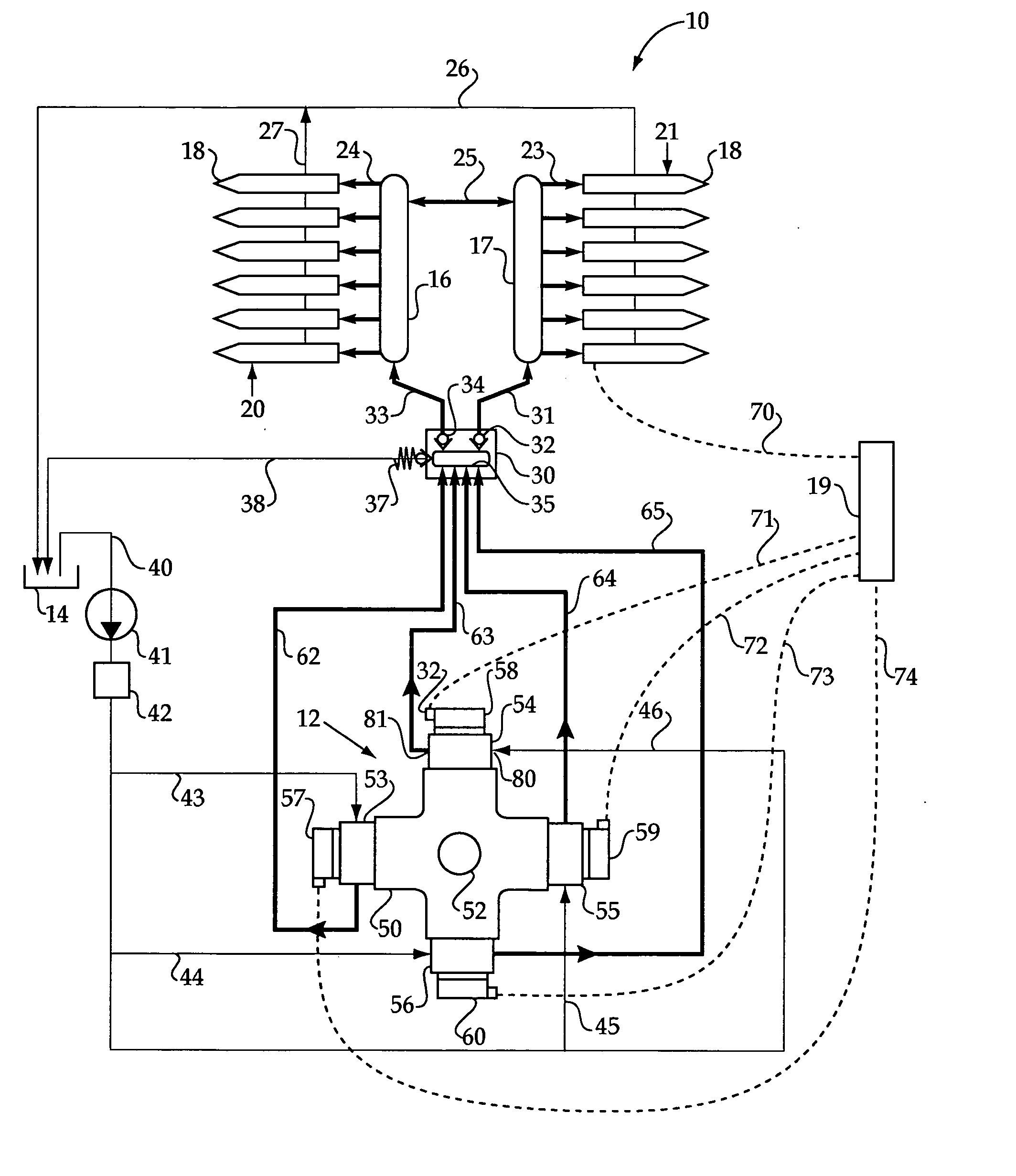 Opposed pumping load high pressure common rail fuel pump