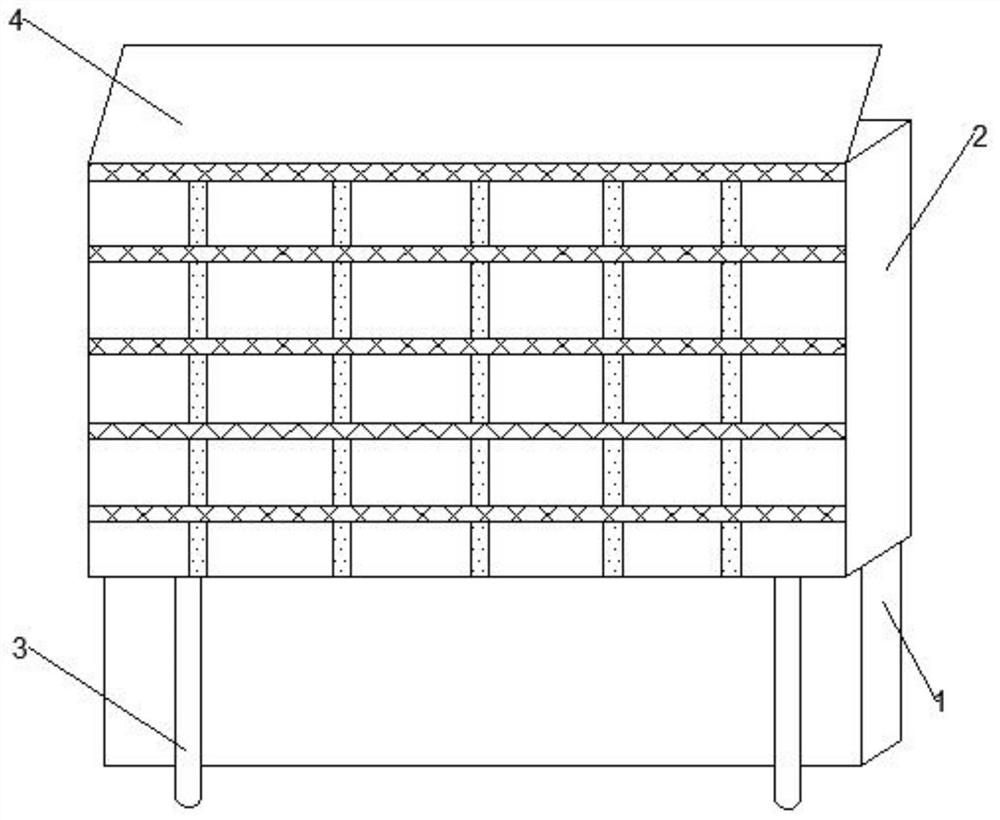 Passive sunshade wall based on solar elevation angle