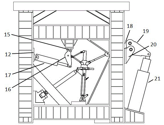 Plane type ejection launch carrier-borne aircraft front undercarriage static force test loading apparatus