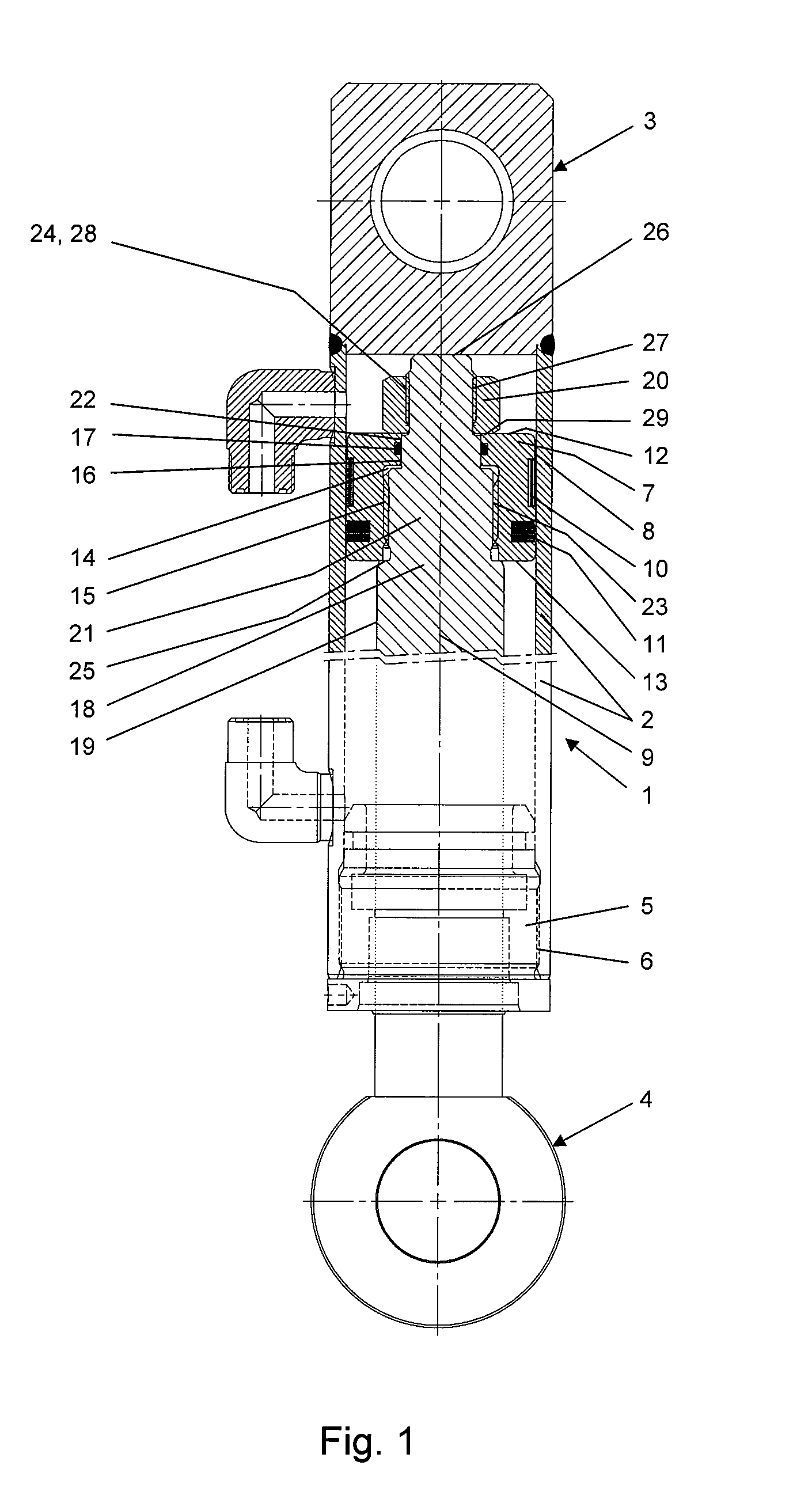 Piston and cylinder unit