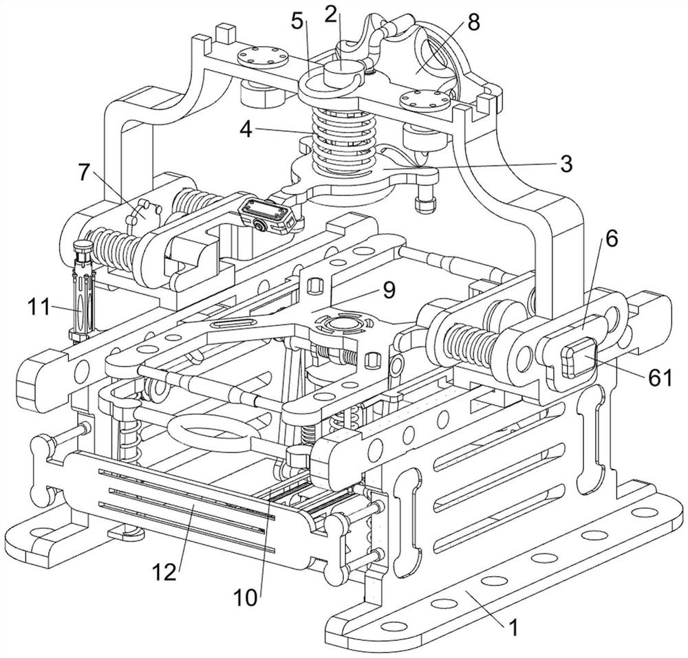 Device for detecting falling of gluing positions of inner and outer lenses of automobile