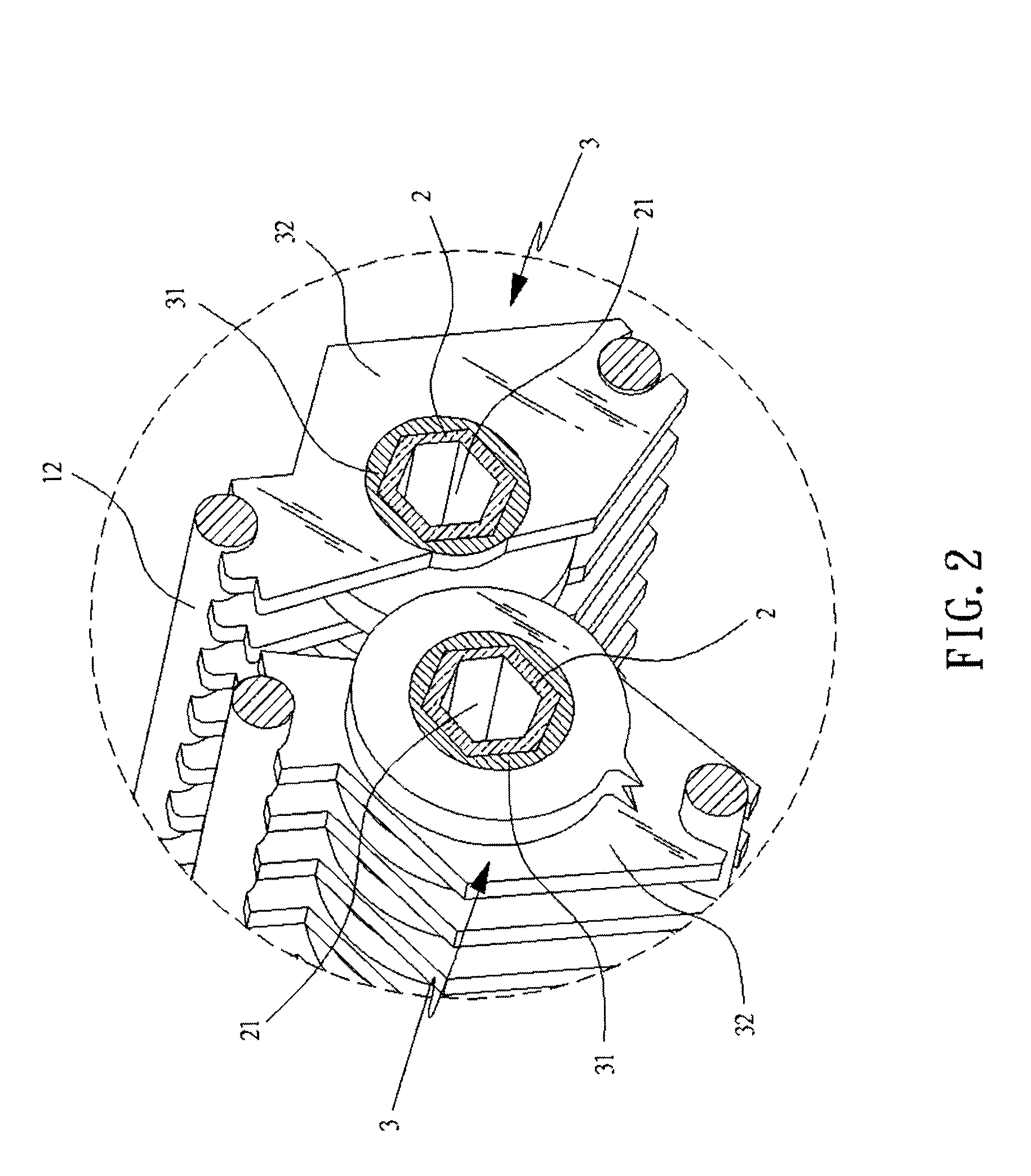 Structure Of The Knife Set Of The Shredder