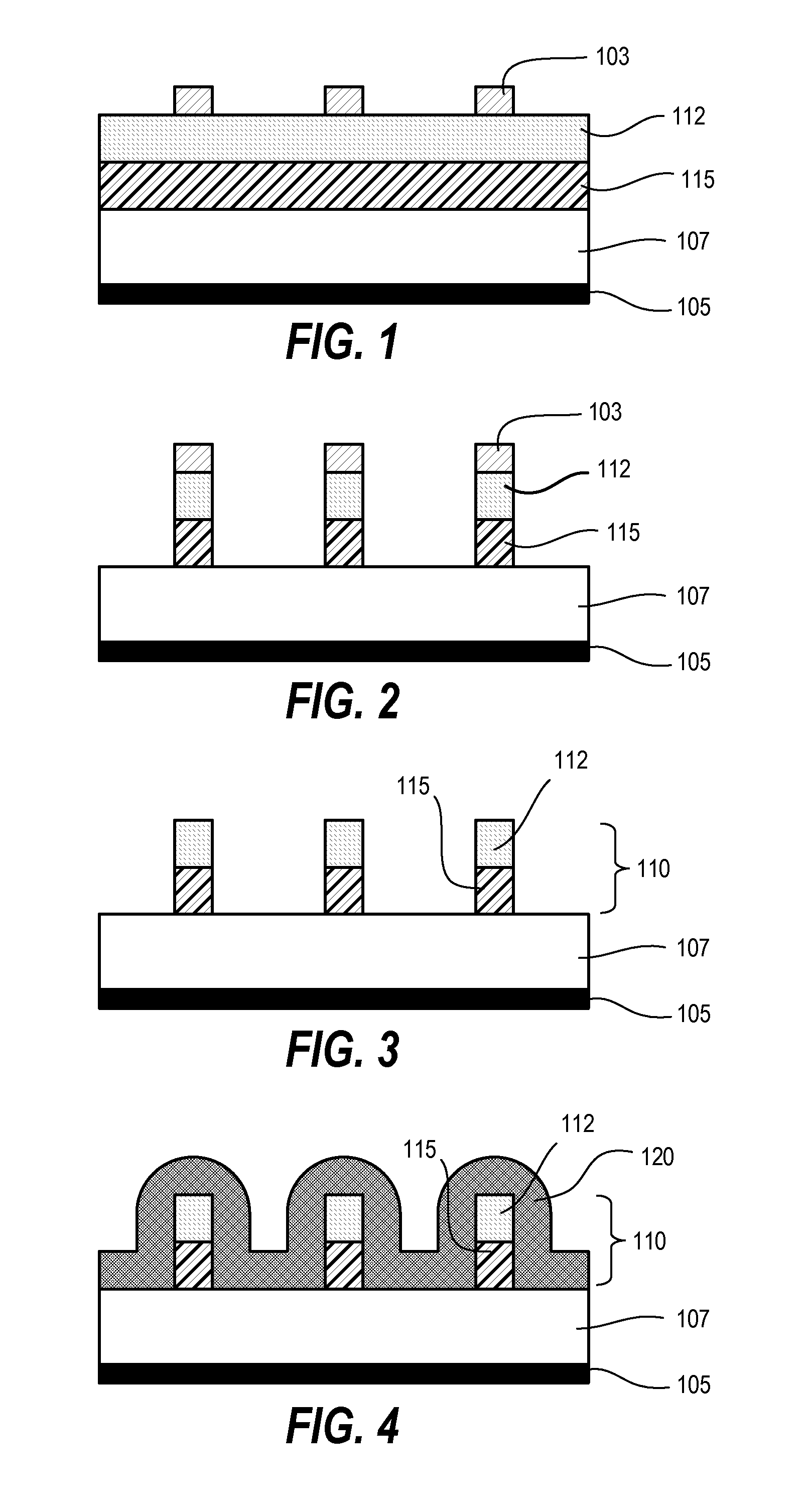 Method for Patterning a Substrate for Planarization