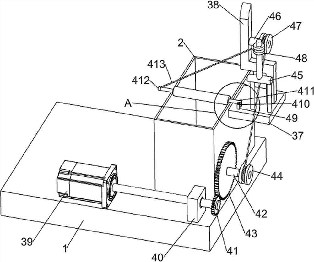 A wooden stair handrail fixed pile water transfer printing device