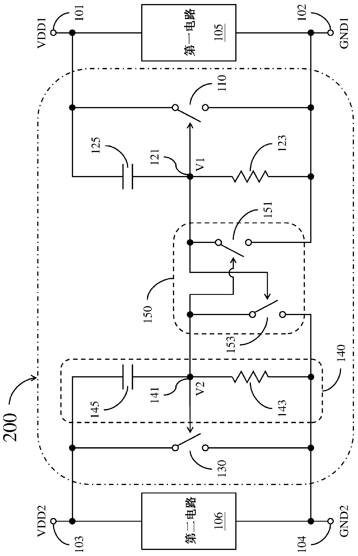 Electrostatic Discharge Protection Circuits Across Power Domains