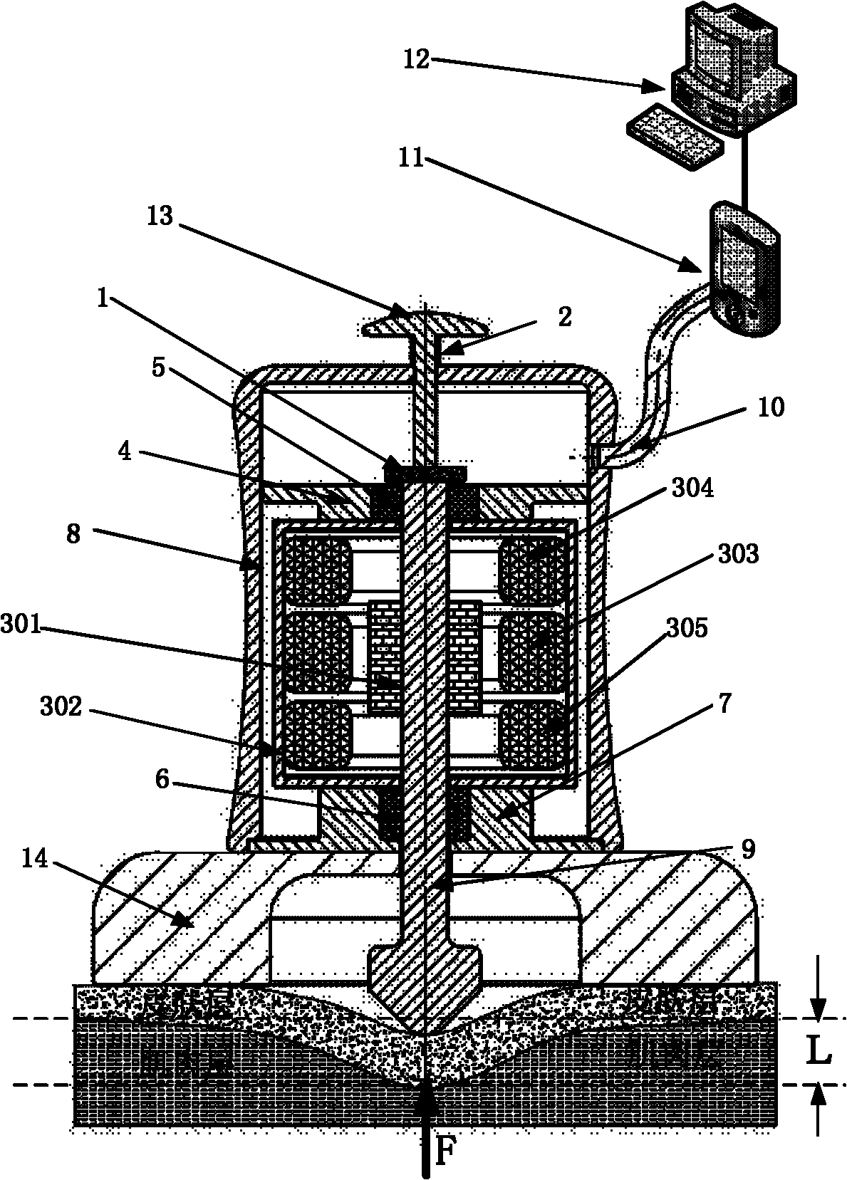 Device for measuring skin muscle tension