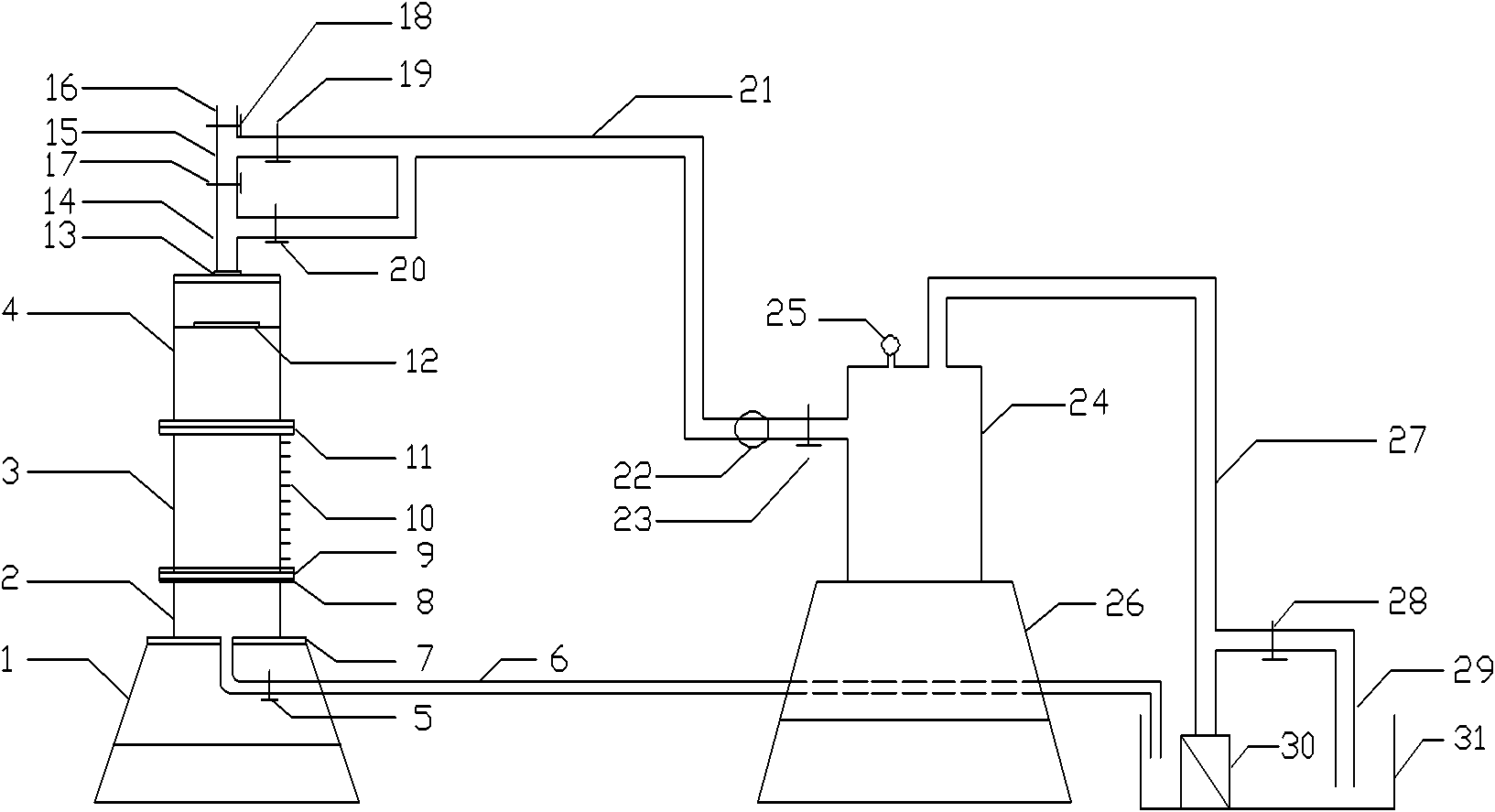 Test device and test method for penetration clogging of soil