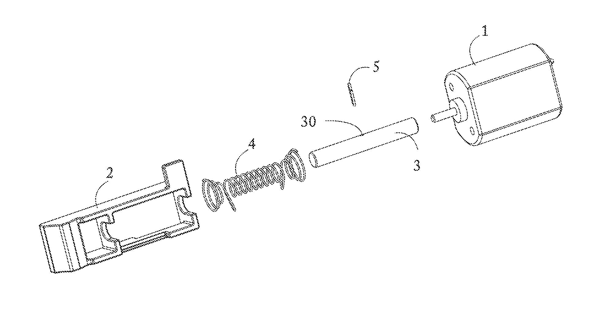 Electrical liner actuator for lock