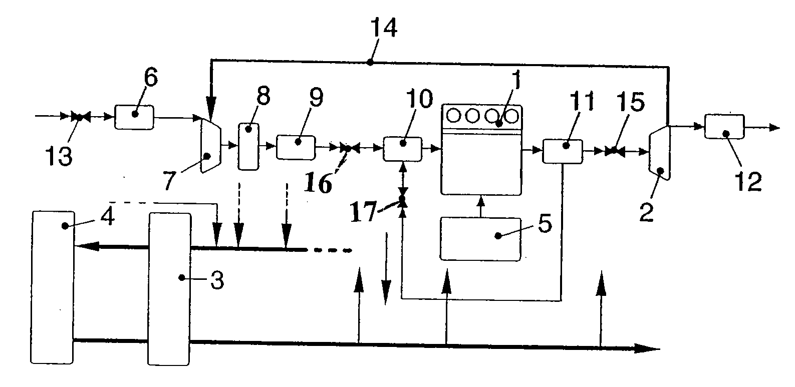 Method for determination of composition of the gas mixture in a combustion chamber of an internal combustion engine with exhaust gas recirculation and correspondingly configured control system for an internal combustion engine