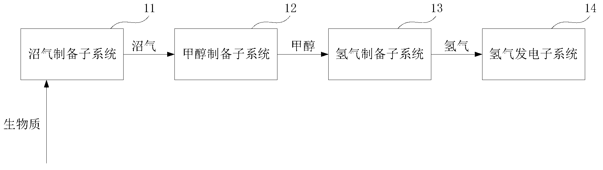 System and method for generating power by using biomass