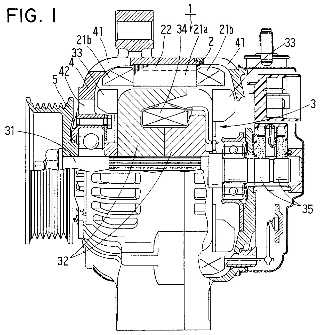 AC generator for vehicles