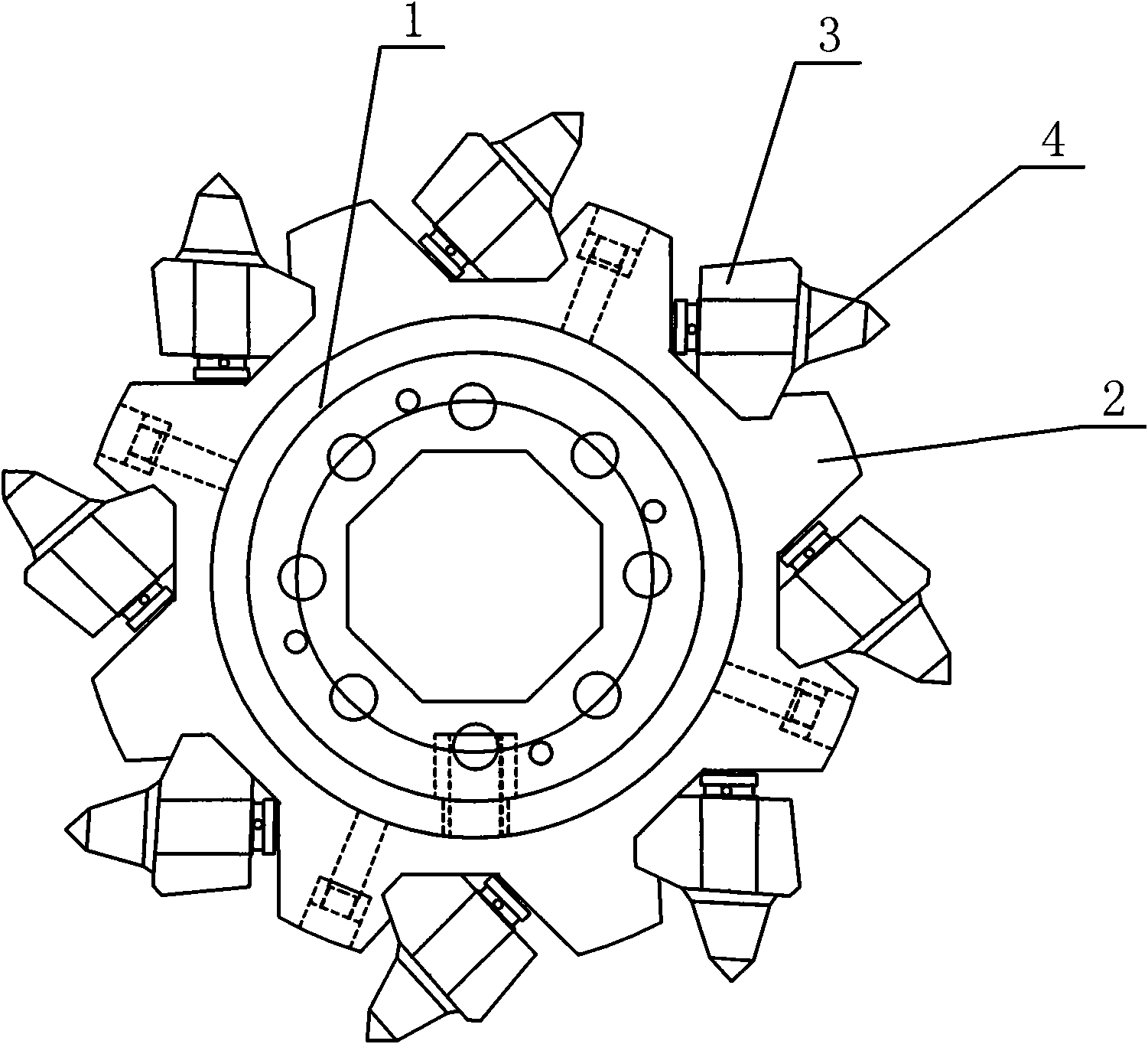 Helical shearer roller