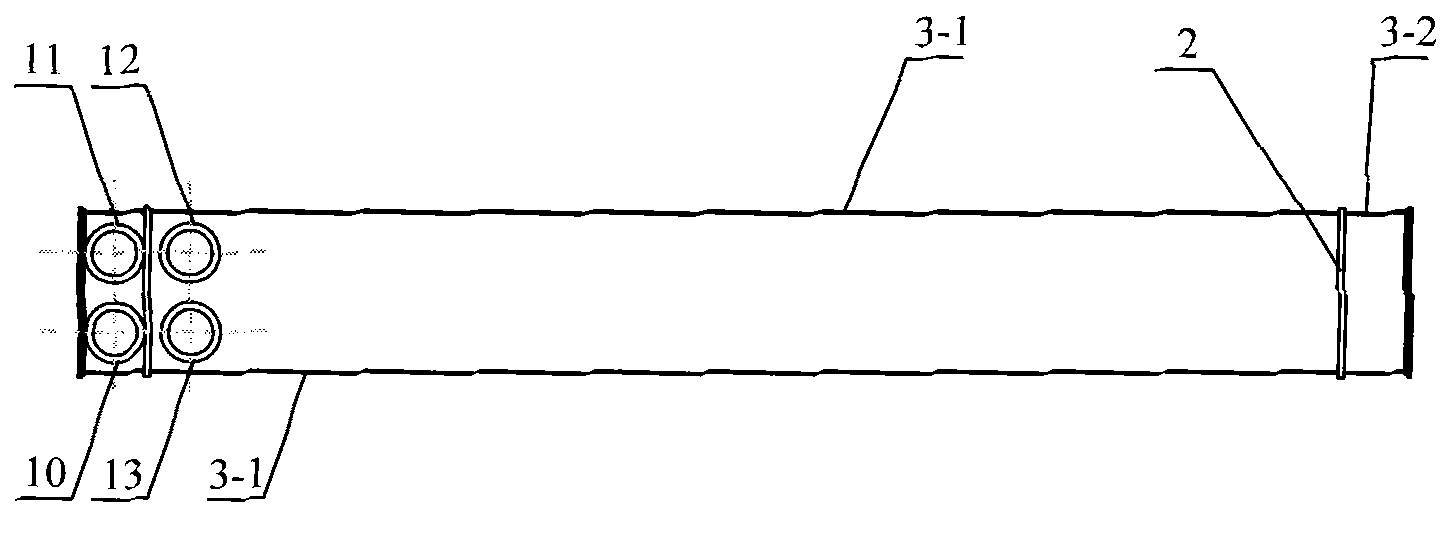 Smooth heat exchanger of sewage or surface water source heat pump and system thereof