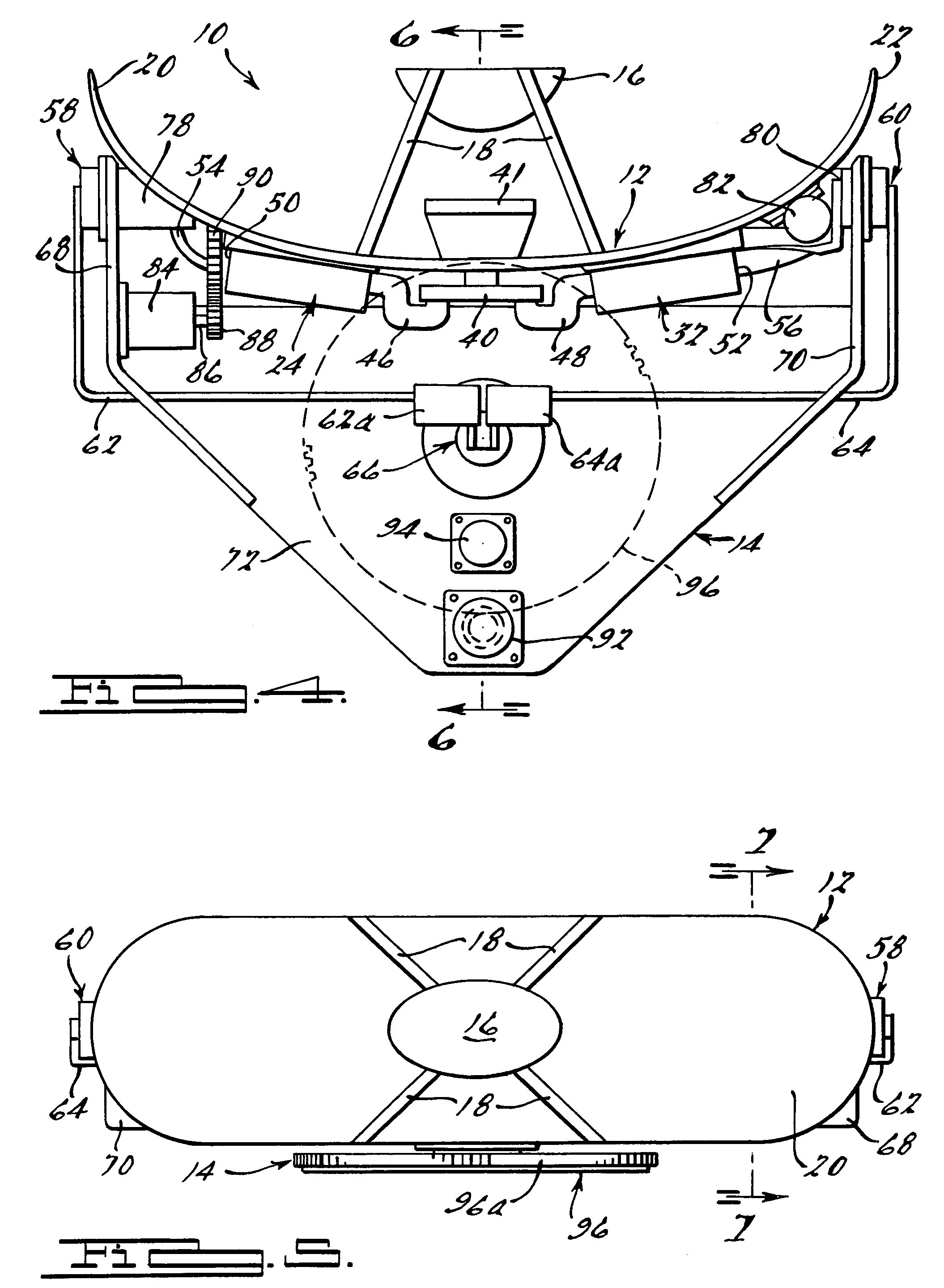 Compact, mechanically scanned cassegrain antenna system and method