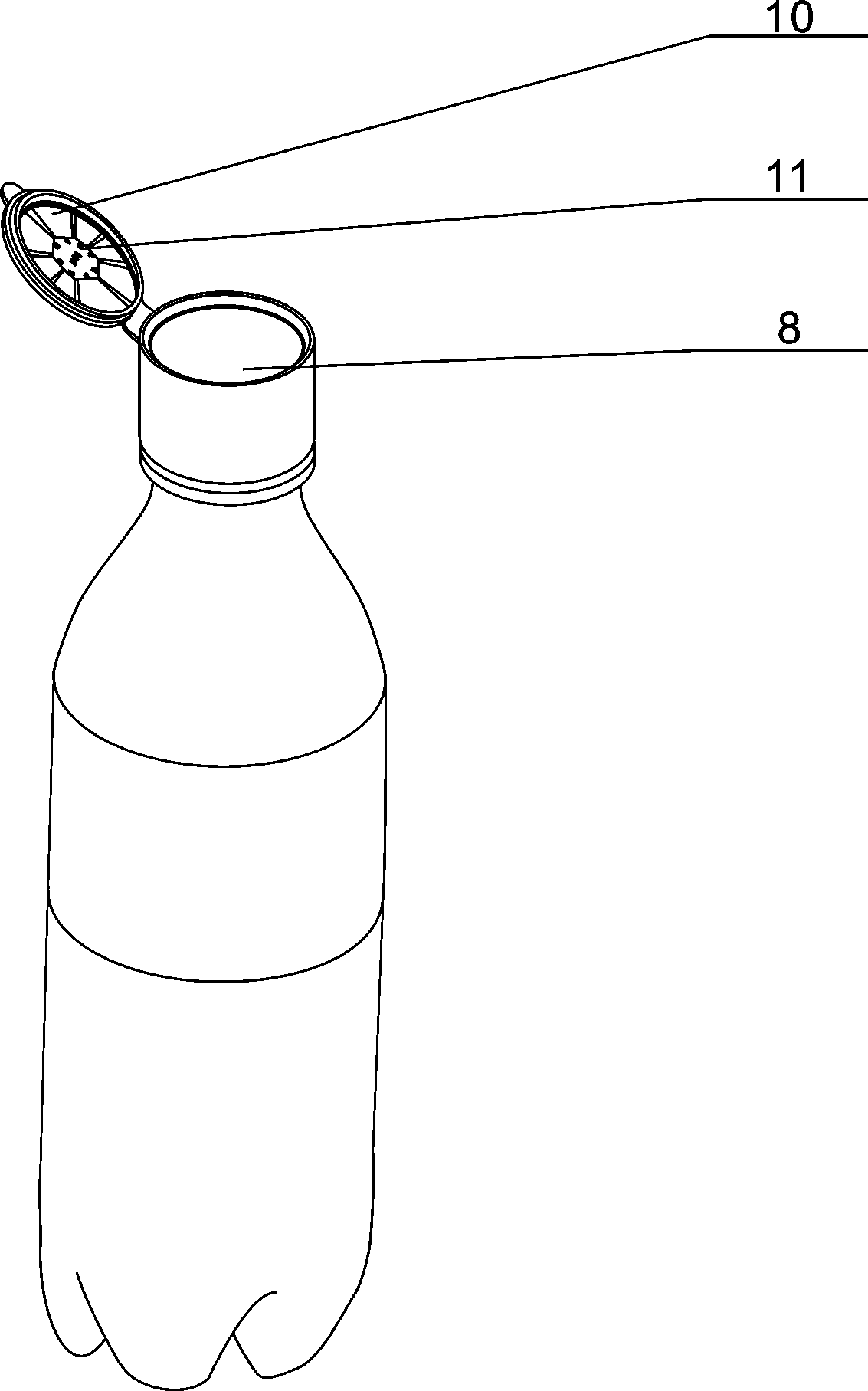 Bottle cap capable of detecting PH value
