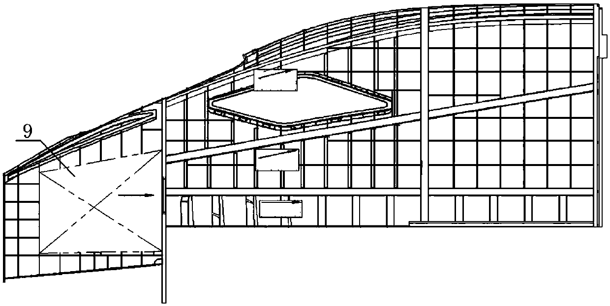 Vehicle head structure of railway vehicle