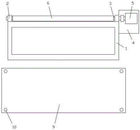 Cattle water tank with turning cover and heating device