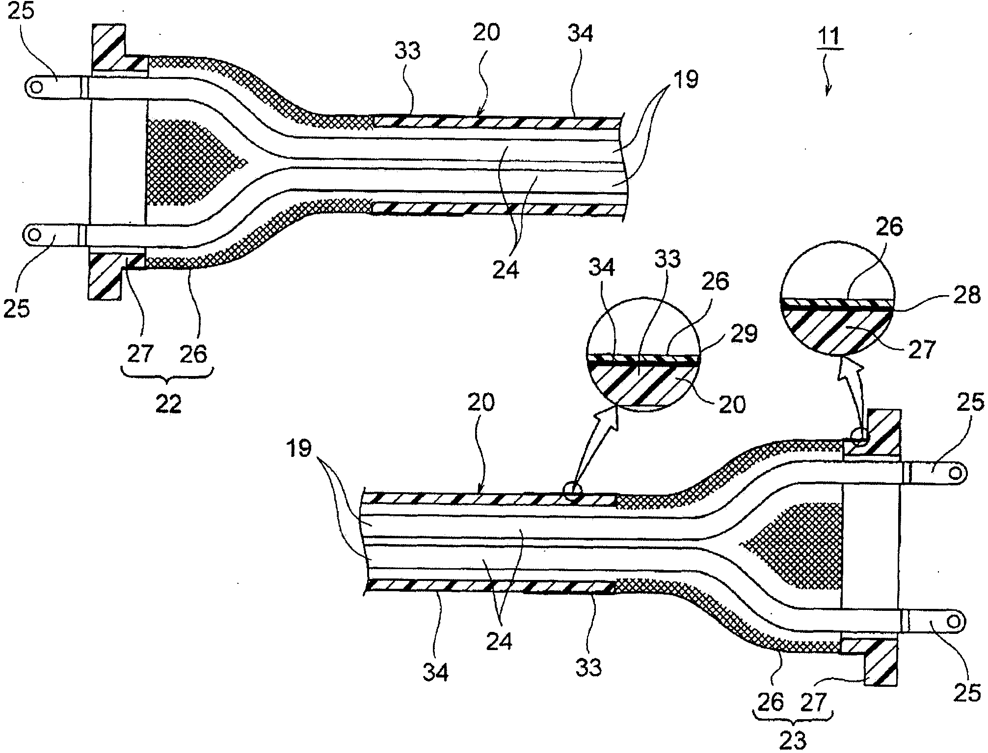 Wire harness with protective member