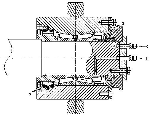 Sealed bearing seat suitable for severe working environment