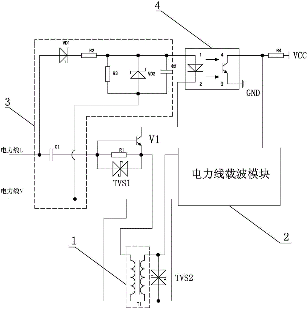 Harmonic wave detection circuit of distribution system and harmonic wave detection method of harmonic wave detection circuit