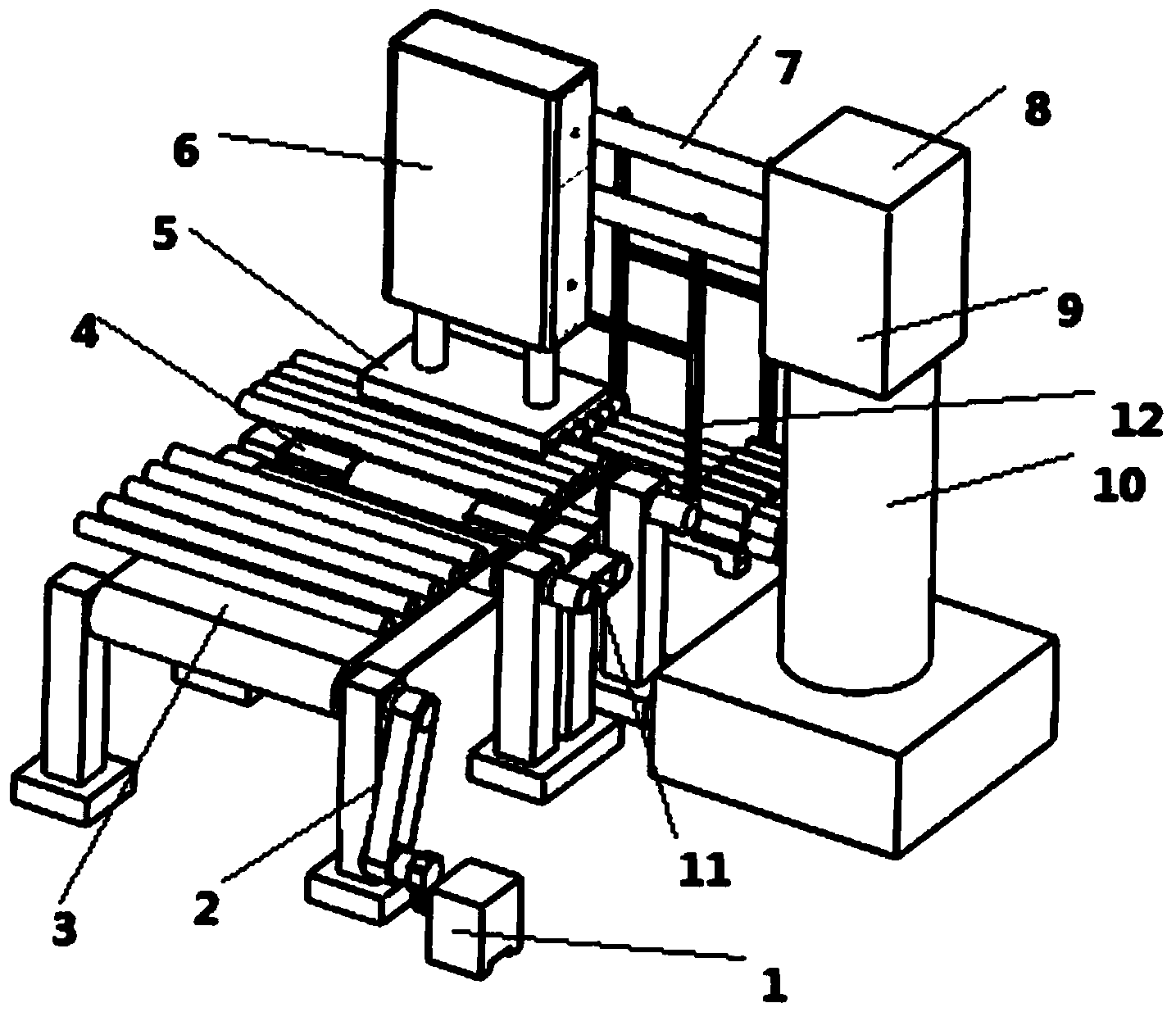 Solar pipe hacking machine