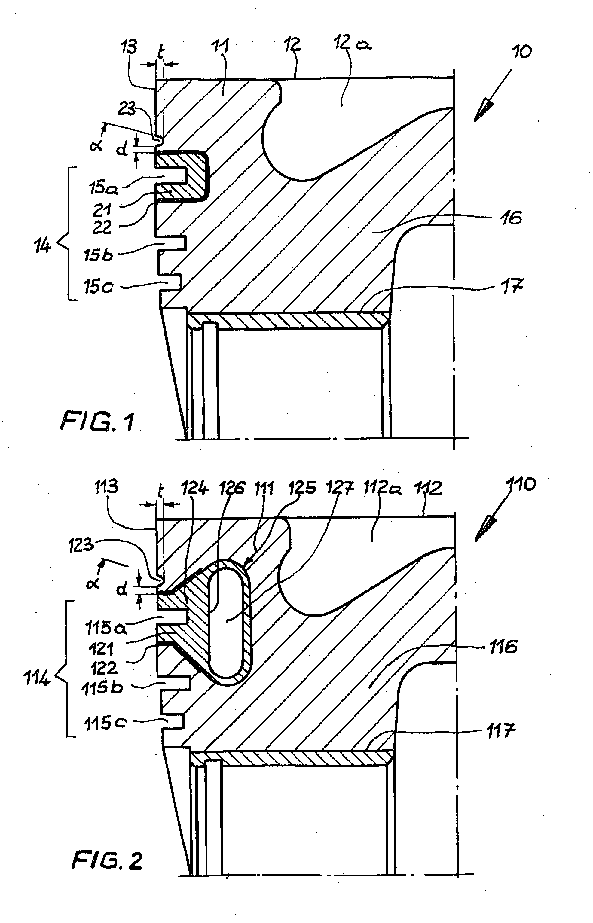 Piston for an internal combustion engine