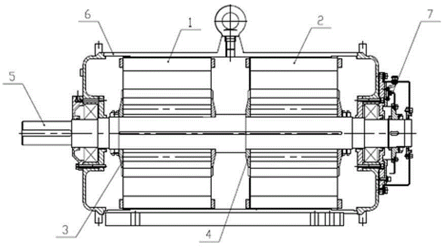 Switch reluctance motor of distributed multiple driving units