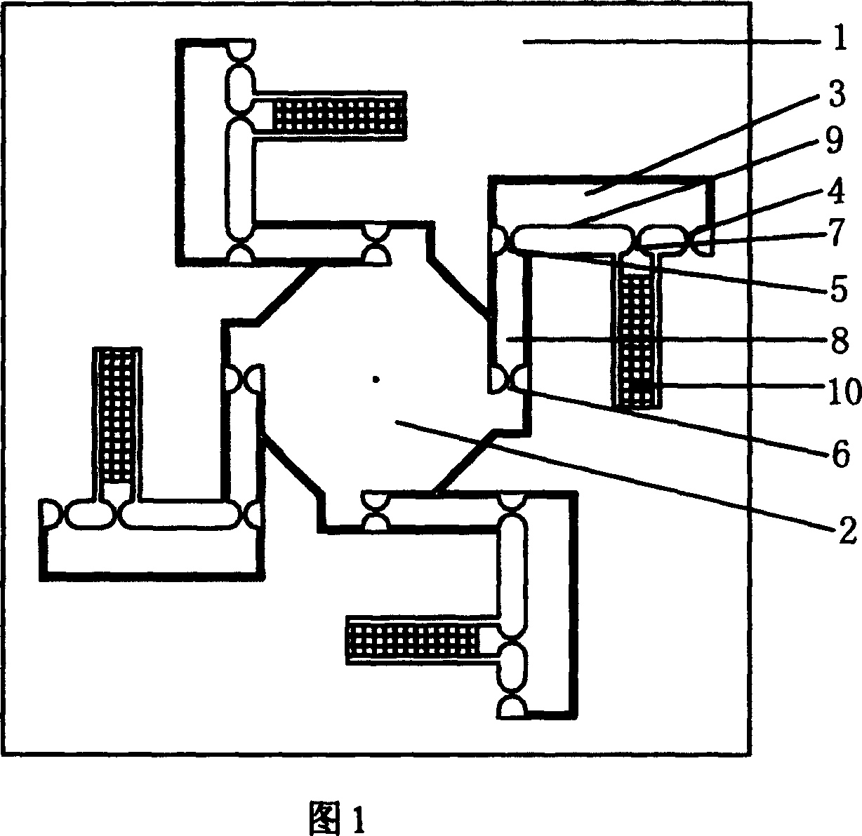 One-piece complaisant precision positioning platform in three degrees of freedom and parallel redundancy degree in single layer