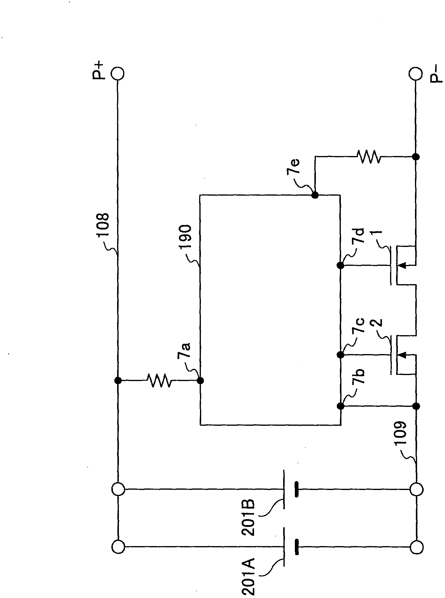 Battery protection circuit and battery protection device and battery pack