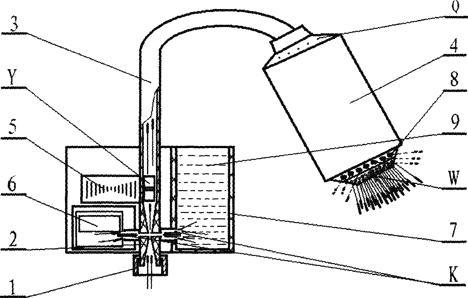 Water saving and mixing tap for water supply power generation