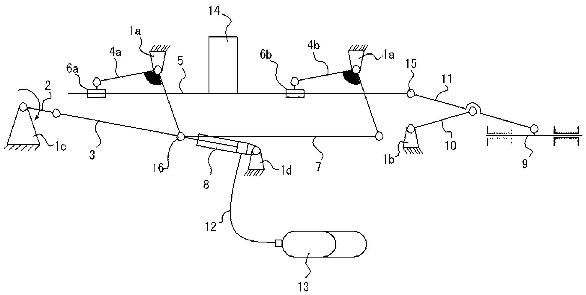 Vertical elevating device with deadweight balancing capability