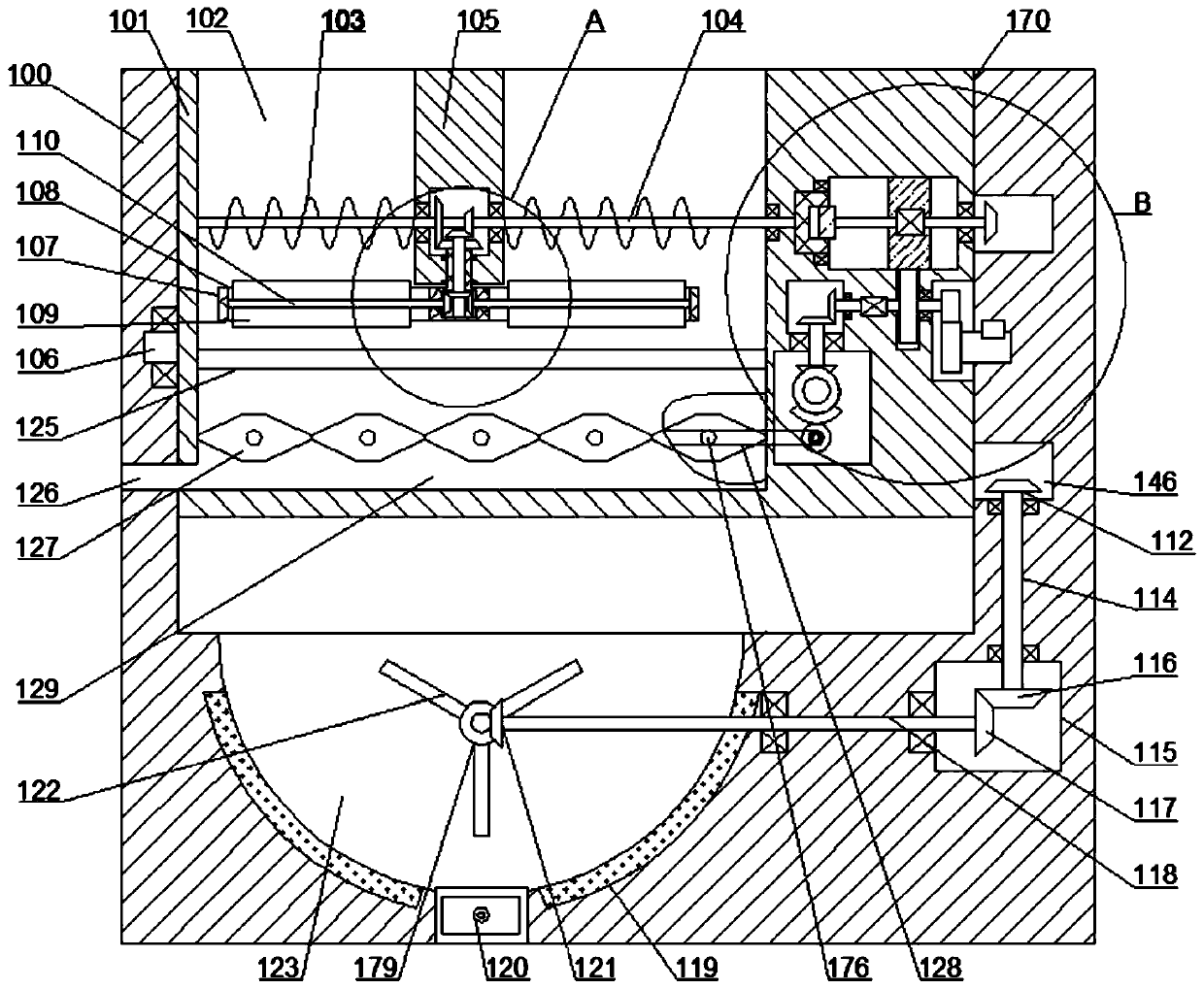 Tea leaf processing device