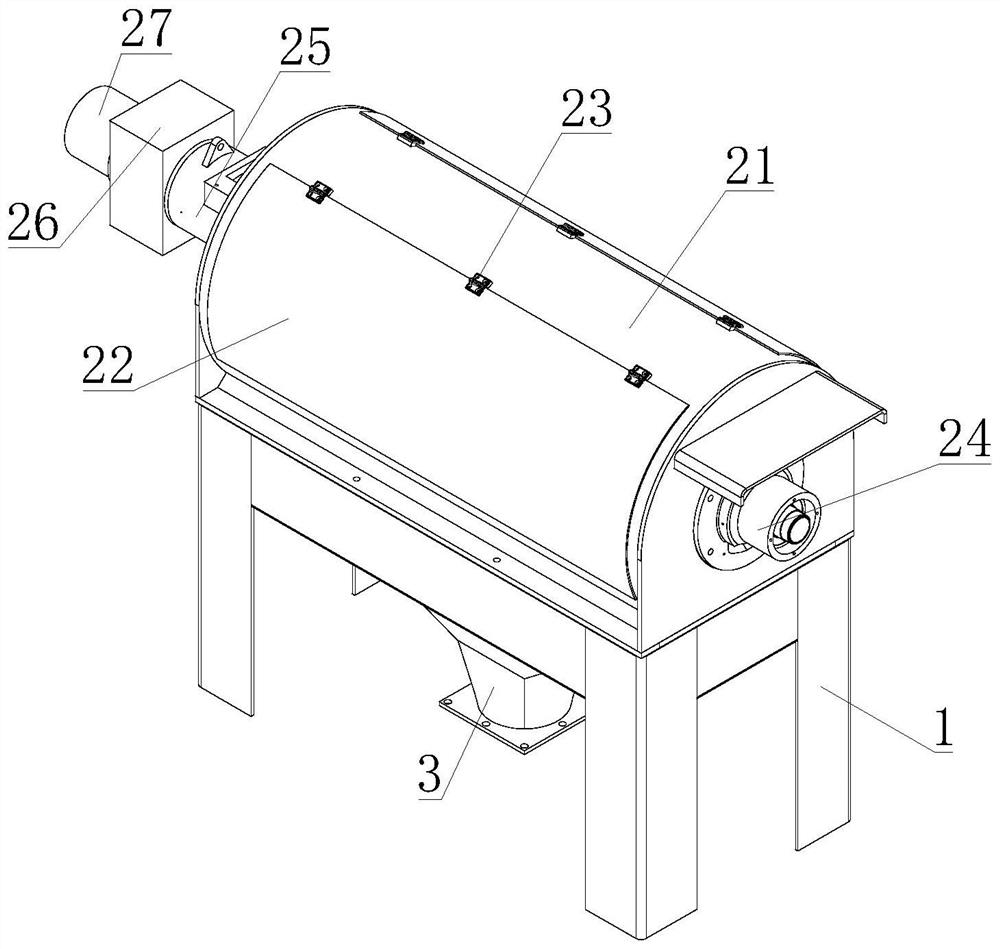 Stable-discharging feed grinding equipment and processing method thereof